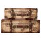 Vintiquewise Old World Map Leather Vintage Style Suitcase with Straps, PK 2 QI003048.2 - alternate 4